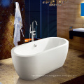 Chinese Acrylic Material Deep Oval Freestanding Bathroom Bathtub